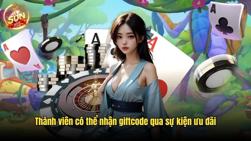 Thành viên có thể nhận giftcode qua sự kiện ưu đãi Sunwin - Đơn Vị Cá Cược Chất Lượng Hàng Đầu Thị Trường 2025